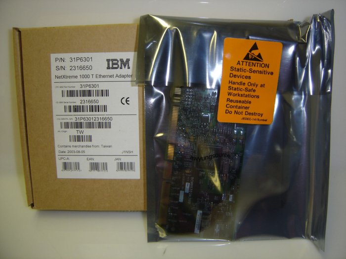 31P6301 IBM NetXtreme 1000T Network Adapter