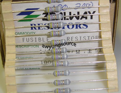 .47 Ohm - 1/2 Watt Fusible Metal Oxide Resistor =/-5%