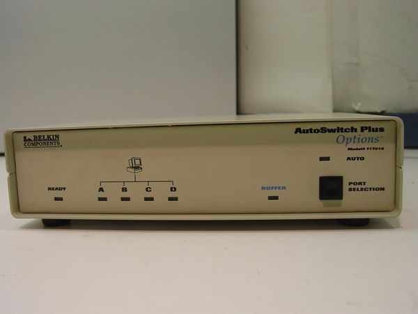 FT1015 BELKIN AUTO SWITCH PLUS - SHARE 1 PRINTER W/4 COMPUTERS