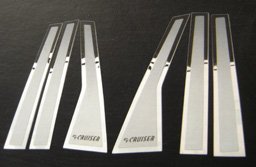 970030 AUTOTECNICA 6 PC STAINLESS STEEL DOOR PILLAR COVERS