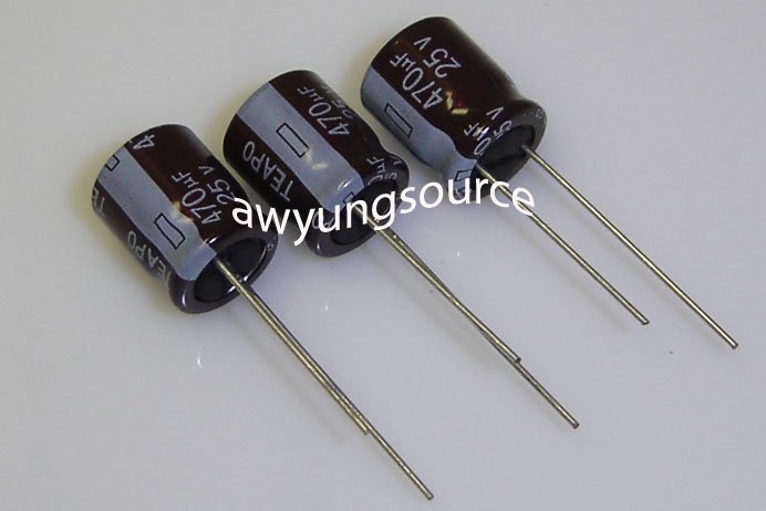 470uF-25V TEAPO ORIGINAL ELECTROLYTIC ALUMINUM CAPACITOR - 3 PCS