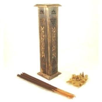 Lot of 8 Packs of 40 Incense Sticks/Cone Wooden Tower