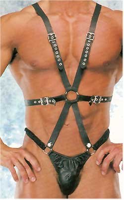Leather Harness & Thong - Item 200