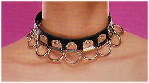 Leather Multi Ring Choker - Item B13