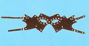 Leather Studded Mask - Item B342