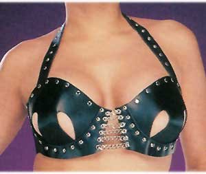 Leather "Shell" Bra - Item B67
