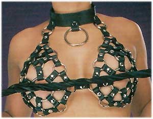 Leather Choker Bra - Item 34