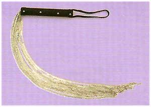 Chain Whip with Leather Handle - Item 9021