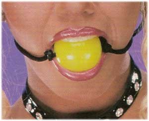 Leather String Ball Gag - Item M1