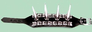 XLarge Leather Spike Pyramid Wristband - Item B332