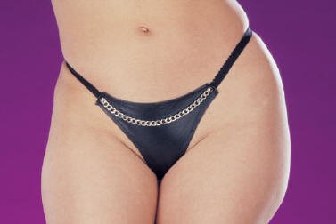 Leather and Chain G-String - Item 103C
