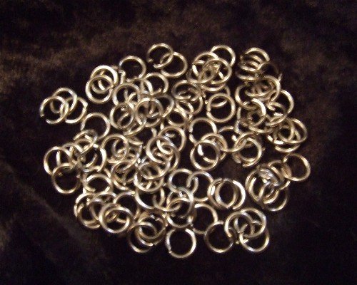 ChainMaille (Jewelry) Supplies~100 Stainless Steel Jump Rings .041g-3/16"ID *FREE WORLDWIDE SHIPPING