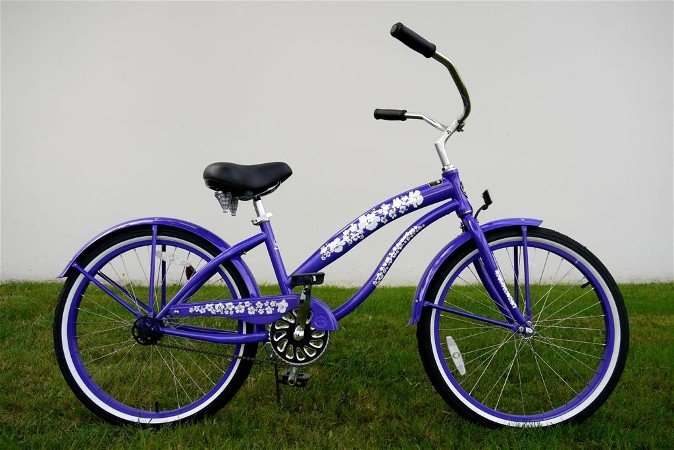 GREENLINE LADIES 24" BC-2406PL Single Speed Beach Cruiser Bike Bicycle/STEEL-Choose Color in Photos