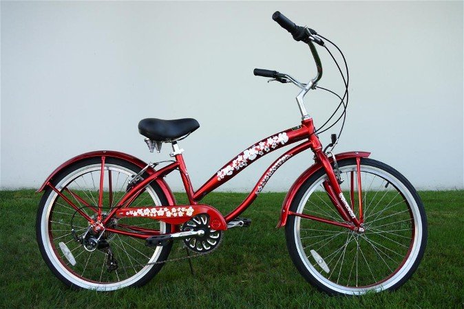 GREENLINE LADIES 24" BC-7406PL 7-Spd Beach Cruiser Bike Bicycle/STEEL-Choose Color In Photos