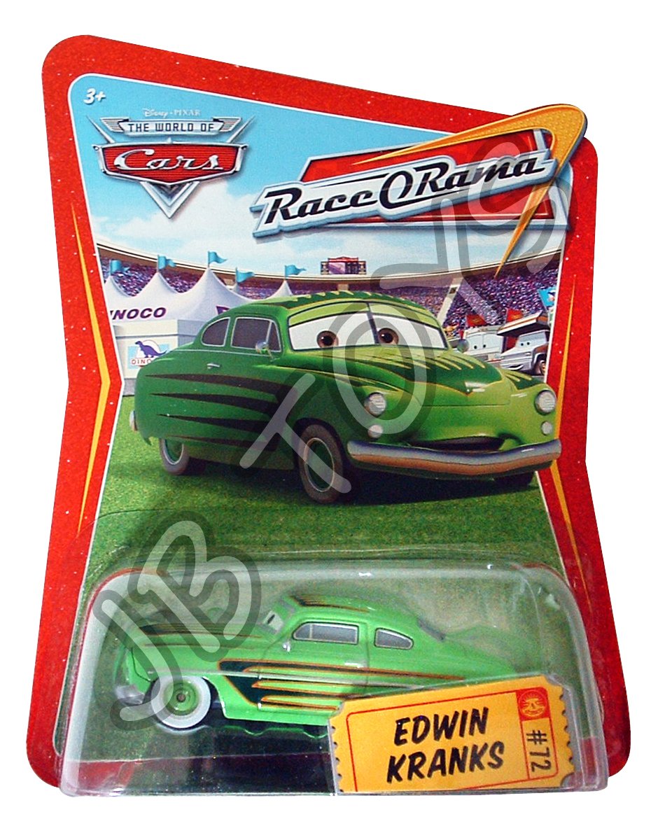 Disney PIxar Cars #72 Edwin Kranks Diecast Car Race O Rama World of Cars