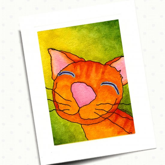 Here Kitty Kitty Greeting Card Series - Sunny
