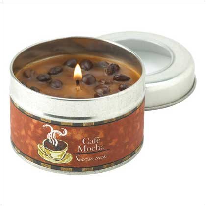 #12798 Café Mocha Scent Tin Candle