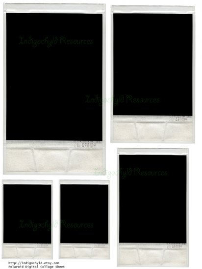 Polaroid Digital Collage Sheet JPG