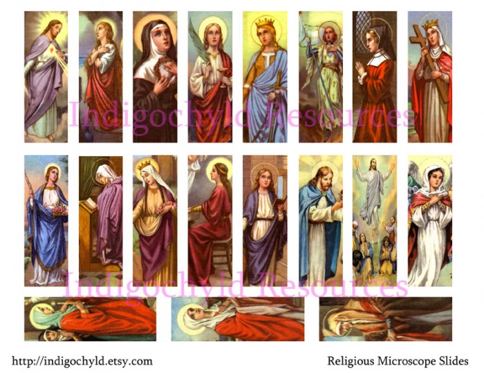 Religious Microslide Collage Sheet JPG