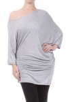 Mocha off shoulder top