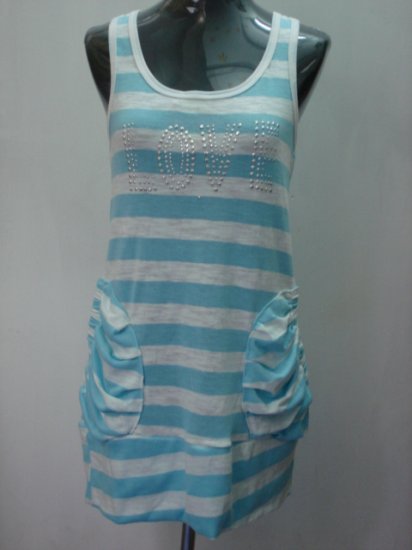 Striped blue dress