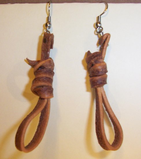 2" DROP EARRING'S - STINKWEED - Hangman's Noose Jewelry from the Old West-FREE SHIPPING