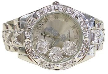 Hip-hop Floating Eagle Bling Bling Watch