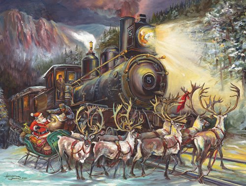 Santa Asking Directions - 500 piece SunsOut puzzle - for Ages 12+