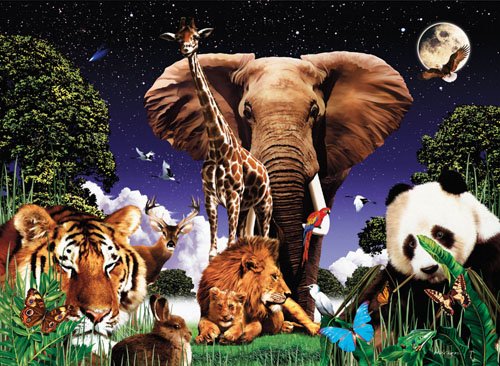 Animal Treasures - 1,500 piece SunsOut puzzle - for Ages 12+