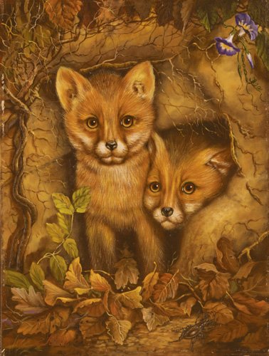 Fox Cubs - 300 piece SunsOut puzzle - for Ages 8+