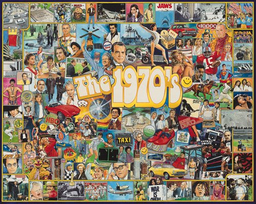 The Seventies - 1,000 piece White Mountain puzzle - for Ages 12+