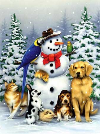 Winter Friends - 550 piece White Mountain puzzle - for Ages 12+