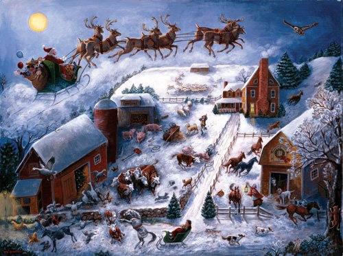 Christmas in the Countryside - 500 piece SunsOut puzzle - for Ages 12+