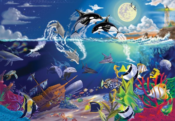 Underwater Playground - 200 piece Melissa & Doug puzzle - for Ages 8+