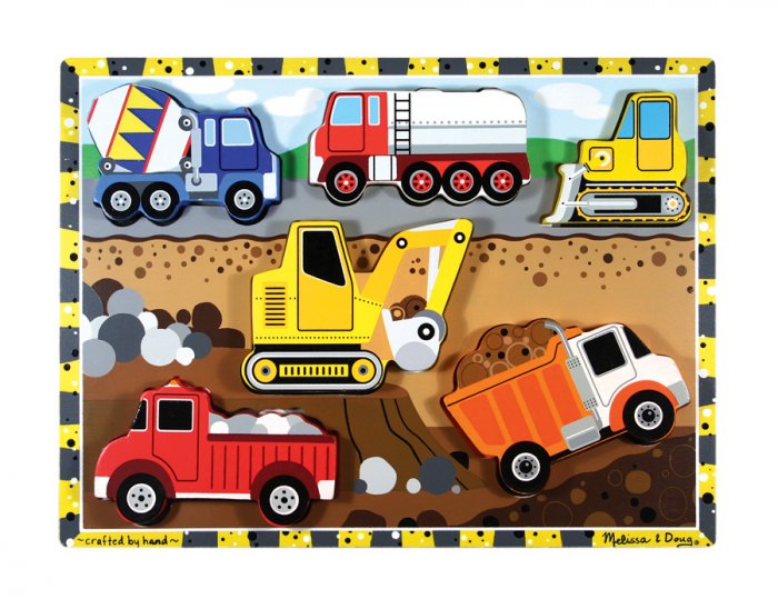 Construction Chunky - 6 piece Melissa & Doug puzzle - Ages 2+