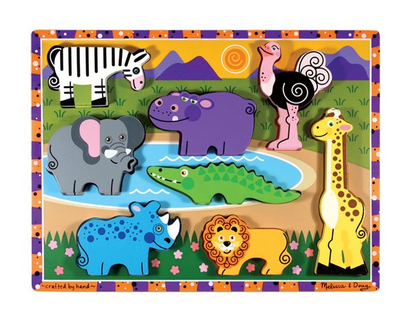 Safari Chunky - 8 piece Melissa & Doug puzzle - Ages 2+