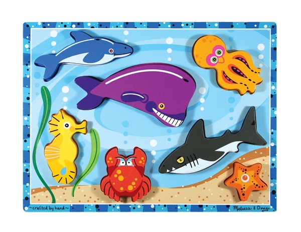 Sea Creatures Chunky - 7 piece Melissa & Doug puzzle - Ages 2+