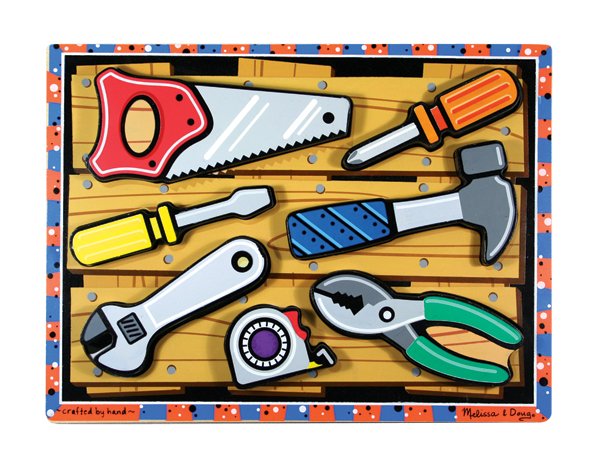Tools Chunky - 7 piece Melissa & Doug puzzle - Ages 2+