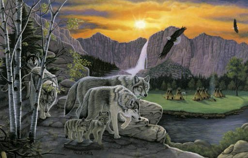 Path of the Wolf Spirit - 1,000 piece SunsOut puzzle - for Ages 12+