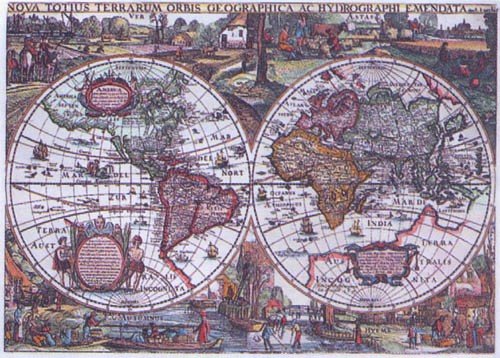 Historic World Map 1636 - 1,500 piece Ravensburger puzzle - for Ages 12+