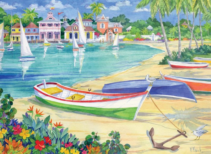 Market Street Harbor - 500 piece Ravensburger puzzle - for Ages 12+