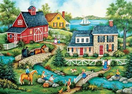 Fishing for Dinner - 500 piece MasterPieces jigsaw puzzle - for Ages 12+