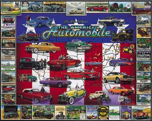 The American Automobile - 1,000 piece White Mountain puzzle - for Ages 12+