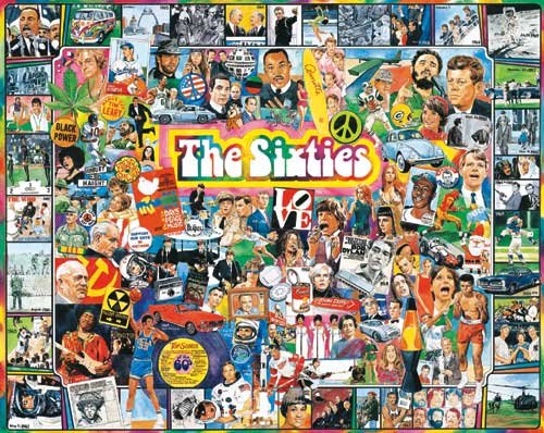The Sixties - 1,000 piece White Mountain puzzle - for Ages 12+