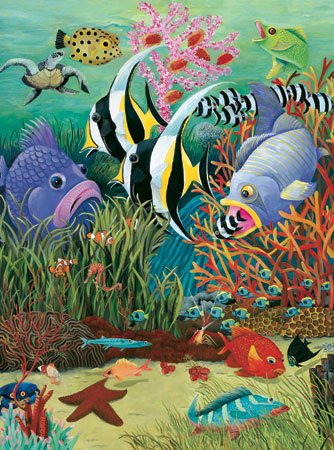 Fish in the Sea - 300 Large Piece White Mountain puzzle - for Ages 12+