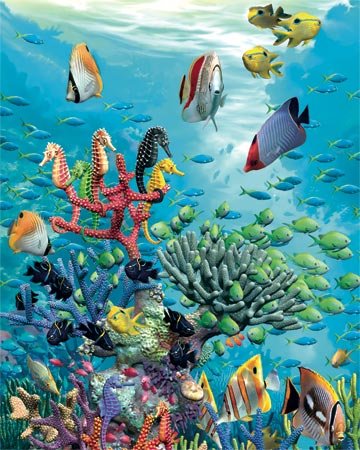 Water World - 1,000 piece White Mountain puzzle - for Ages 12+