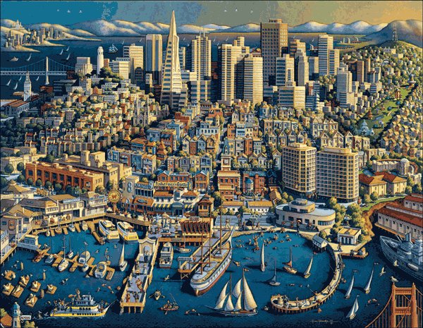 San Francisco - 500 piece MasterPieces jigsaw puzzle - for Ages 12+