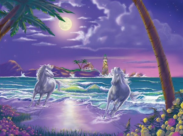Seaside Stallions - 500 piece Melissa & Doug puzzle - for Ages 12+
