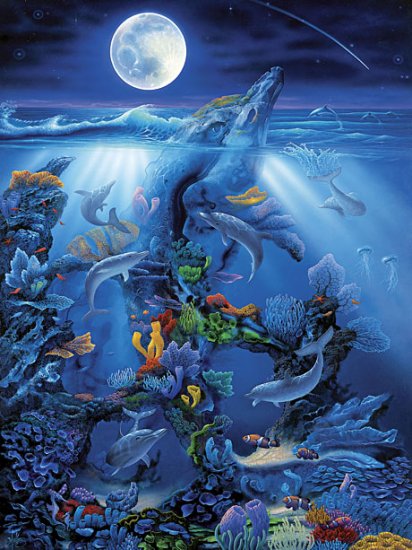 Dolphin Reef - 550 piece MasterPieces puzzle - for Ages 12+
