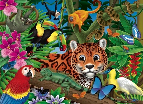 Amazon Rainforest - 300 Large Piece White Mountain puzzle - for Ages 12+